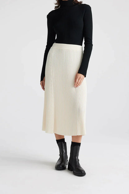 Flared Rib Skirt