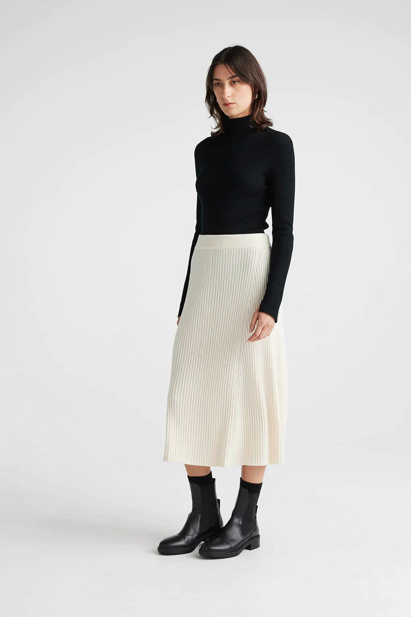 Flared Rib Skirt