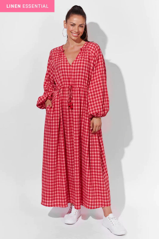 OSLO TIE MAXI DRESS