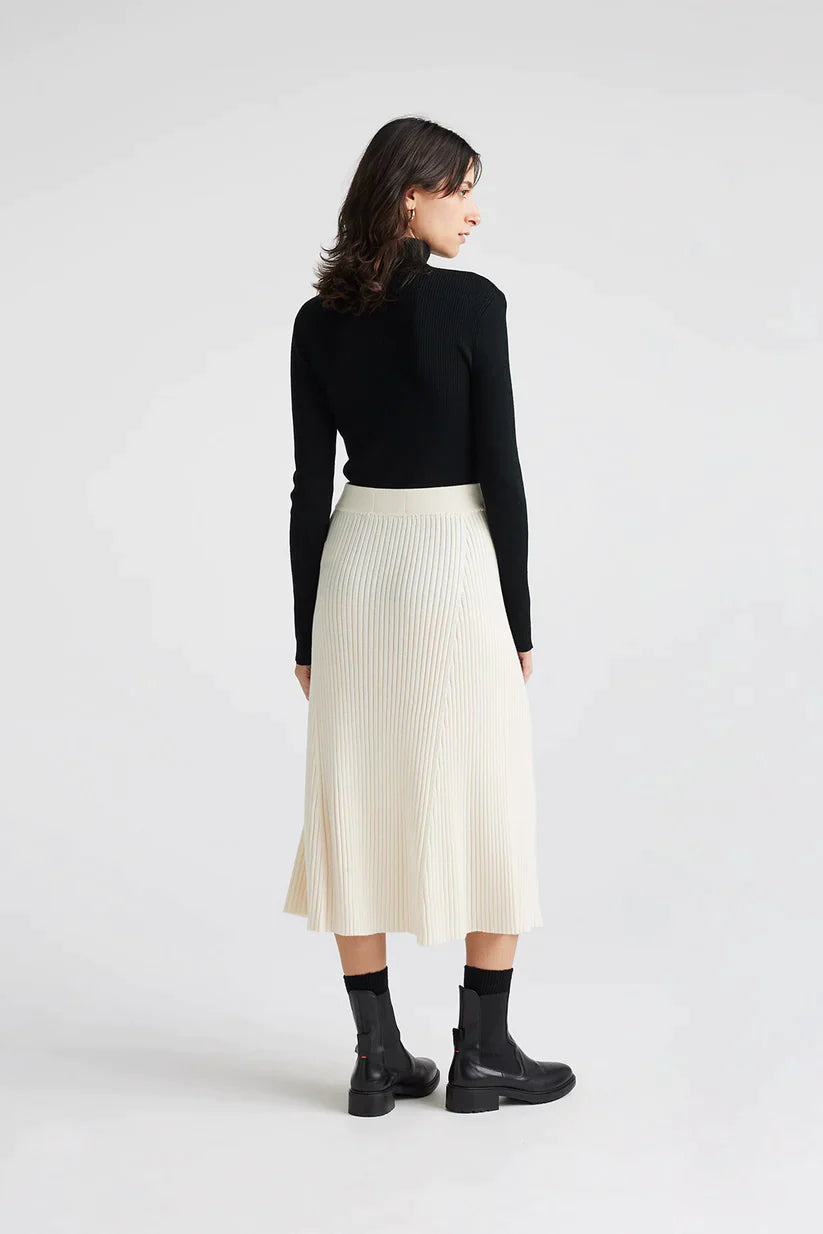 Flared Rib Skirt