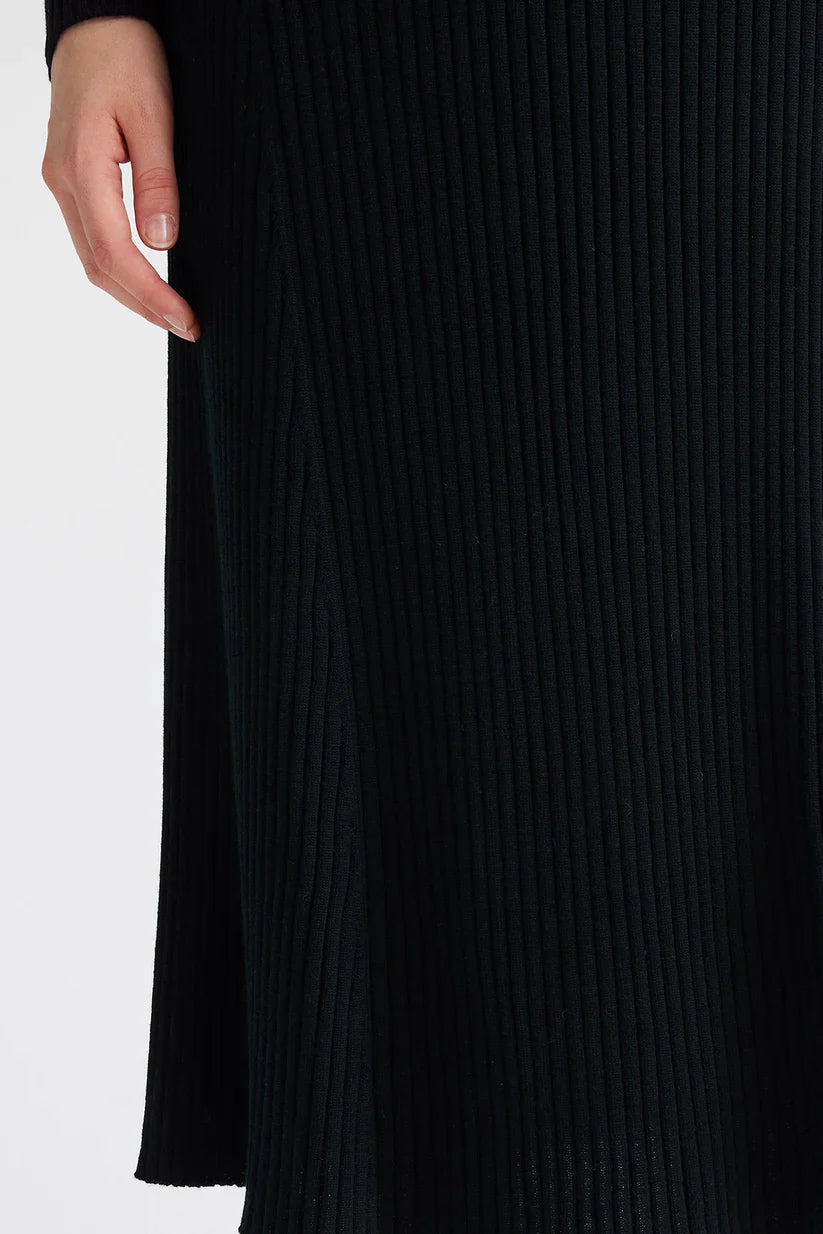 Flared Rib Skirt