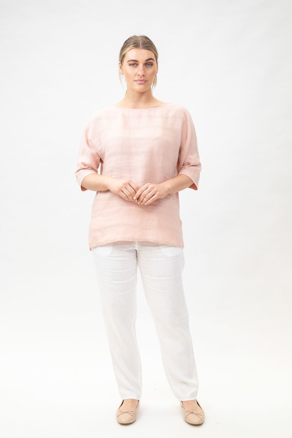 Mid Sleeve Top - Pink