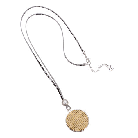 Disc Pearl Necklace