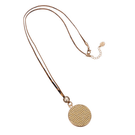 Disc Pearl Necklace