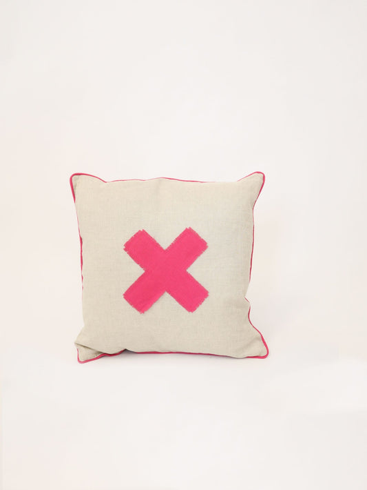 CUSHION X MARKS SPOT - 2 COLOURS