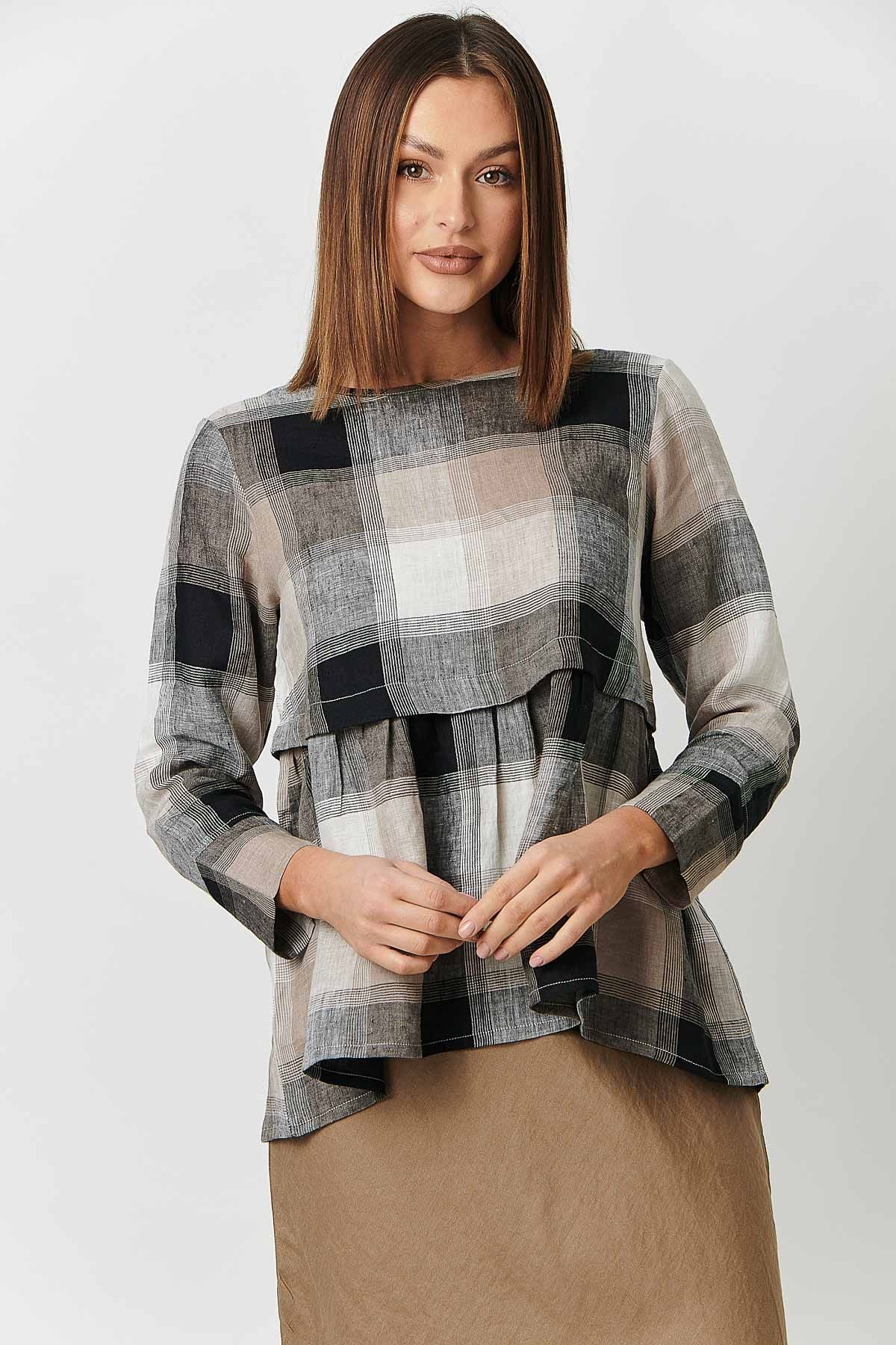 Plaid Top