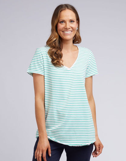 Remi Stripe V Tee