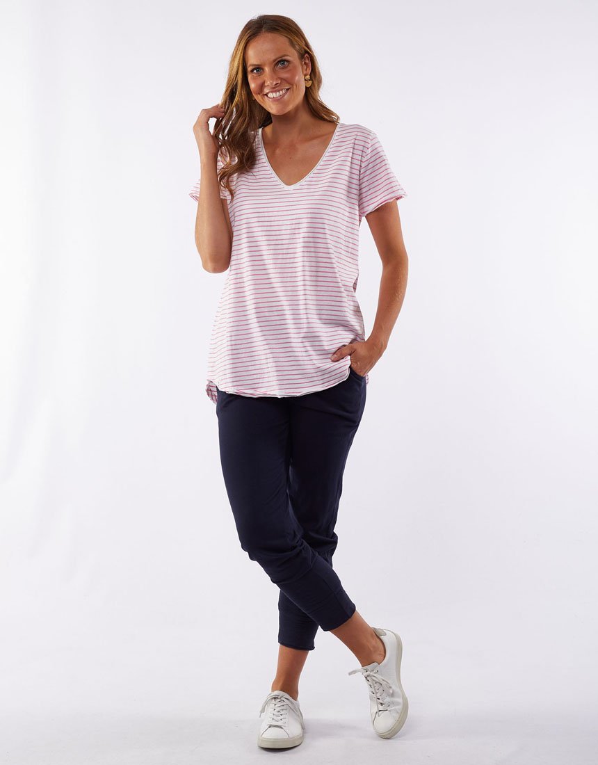 Remi Stripe V Tee